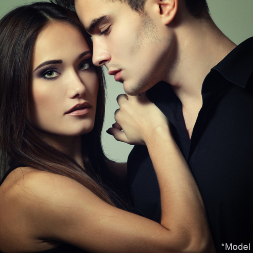 Chin augmentation results for male and female patients.